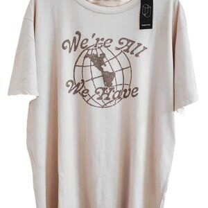 Original Use Men's Antique Linen Size Medium We're All We Have T-Shirt